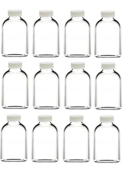 Adet Cam 50 ml Mini Shot Ginger Detox Şişe Plastik Sızdırmaz Kapaklı Kolonya Koku Süs Küçük Şişe fırsatları