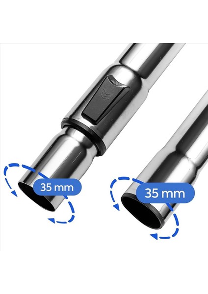 Elektrikli Süpürge Borusu Teleskopik Boru, 35 mm Bağlantı Üniversal Boru (Yurt Dışından) indirimleri