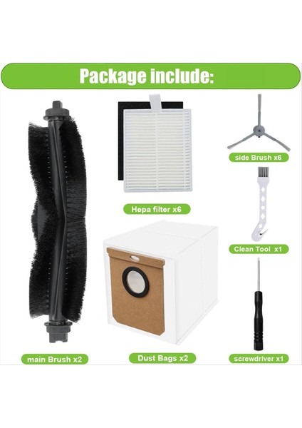 Eufy Robot Süpürge Ana Yan Fırça Hepa Filtre Parçaları (Yurt Dışından) modelleri