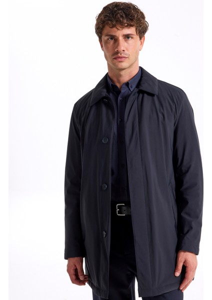 Lacivert Erkek Trençkot F5WM-TRC 2905 modelleri