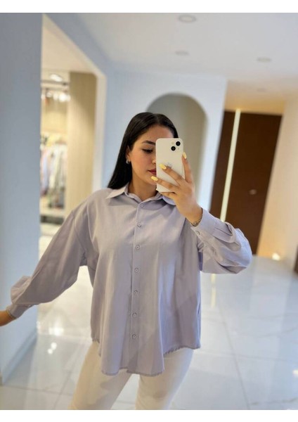 Sırt Dekolteli Oversize Basic Gömlek GMK08002 fiyatları