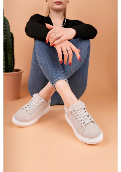 LC101 Gri Süet Kadın Sneaker fiyatları