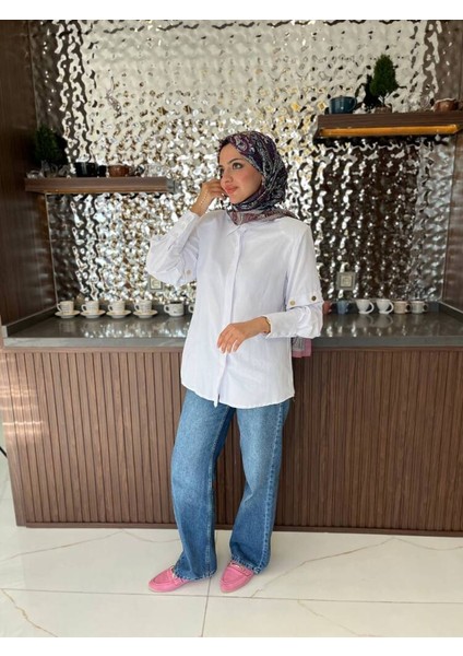 Metal Aksesurlı Basıc Gömlek GMK08009 modelleri