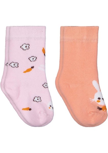 Cute Bunny Havlu 6- 2'li Bebek Kız Çorap Set fırsatları