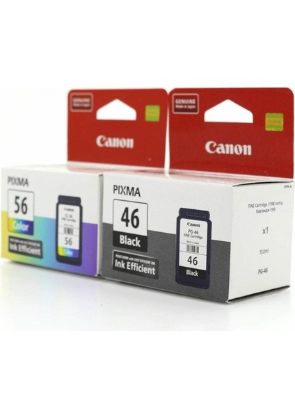 Pg-46 /cl-56 Pixma E404/E414/E464/E484 Siyah ve Renkli Kartuş fiyatları