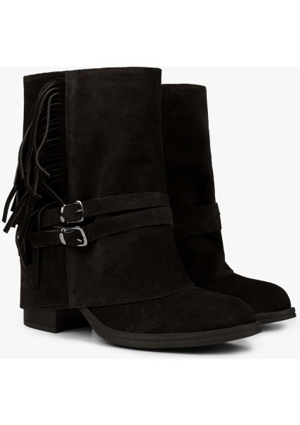 Kadın Inferno Acı Kahve Hakiki Süet Deri Püsküllü Bot fiyatları