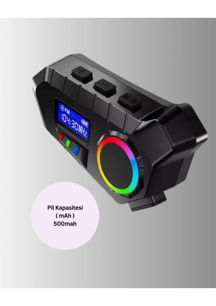 Bfs Suya Dayanıklı Bluetooth Interkom 5.4 Hoparlör 500MAH Batarya ve Fm Radyo Özellikli fiyatları