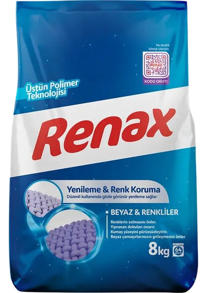 Çamaşır Deterjanı 8 kg Renklıler + Beyazlar fiyatları