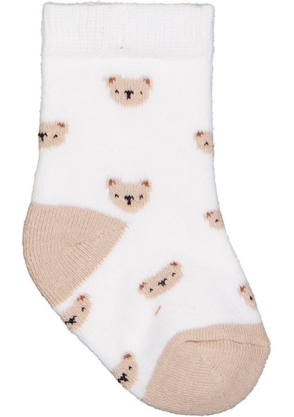 Mini Bear Havlu 6-18 Ay 2'li Bebek Erkek Çorap Set