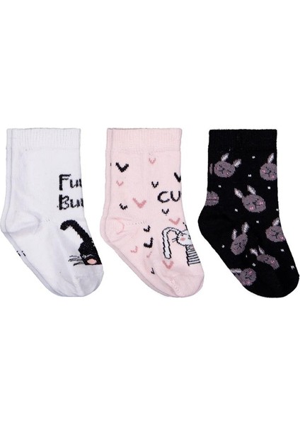 Funny Bunny 3'lü 6- Bebek Kız Çorap Set modelleri