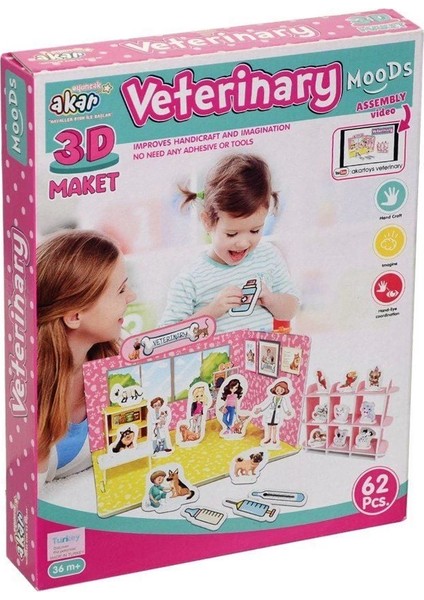 Veteriner Maket 3 Boyutlu Puzzle modelleri