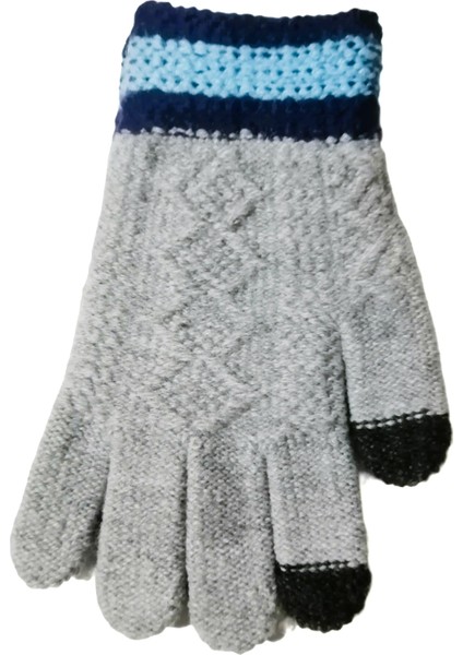 Erkek Çocuk Örme Eldiven 6-12 Yaş