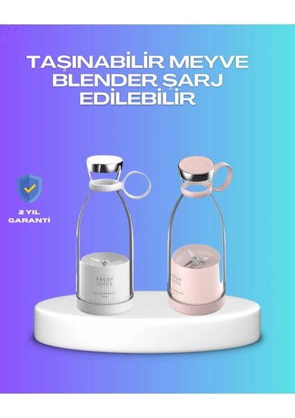 Çevre Dostu Cam Gövdeli Kablosuz Smoothie Blender