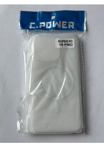 C.power Magsafe Şeffaf Sert Kılıf – iPhone 16 Pro Uyumlu, Darbeye Dayanıklı Pc Malzeme fiyatları
