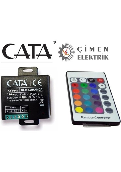 Cata Ct 9147 18A - 216W Rgb LED Kumandası