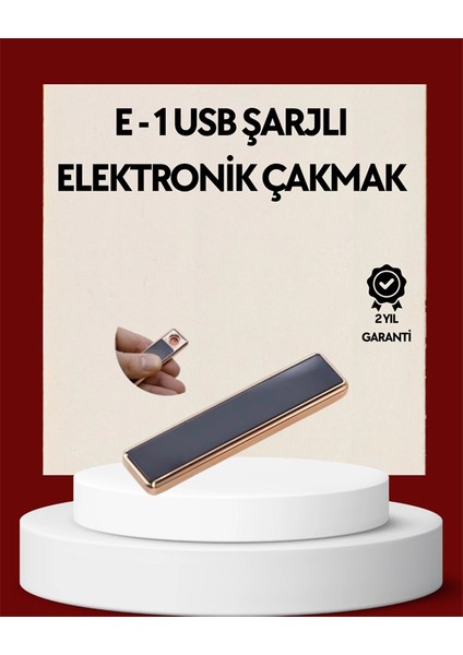 Plazma Ark Teknolojili Elektrikli Çakmak – Dokunmatik, LED Göstergeli, Şarj Edilebilir