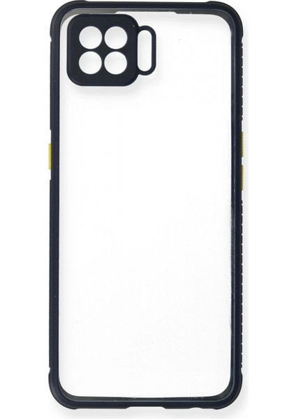Oppo A73 Kılıf Miami Şeffaf Silikon - Lacivert (K95) fiyatları
