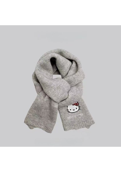 Sonbahar ve Kış Modası Gelişmiş Öğrenci Atkı Şal Duygusu Sıcak Çift Renk Düz Renk Örme Kalın Atkı (Yurt Dışından)