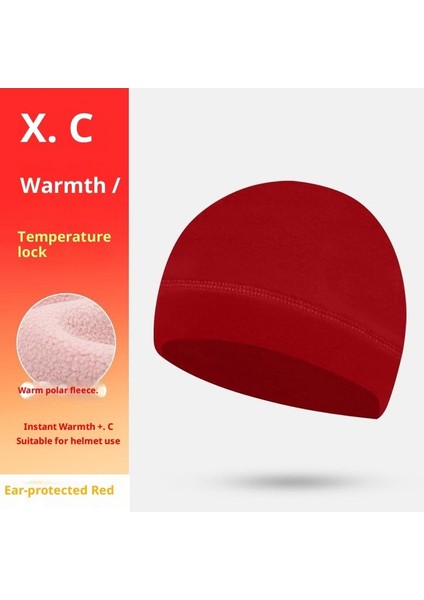 Kışlık Yastıklı ve Kalınlaştırılmış Bisiklet Atkısı Kilit Sıcaklığı Sıcak Polar Şapka Atkı Kombinasyon Modelleri Ipli Çok Fonksiyonlu Anti-Soğuk Boyun Örtüsü (Yurt Dışından)