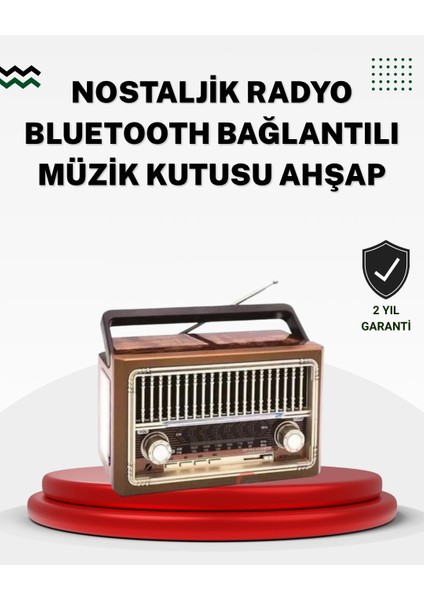Ahşap Görünümlü Masaüstü Bluetooth Cihaz