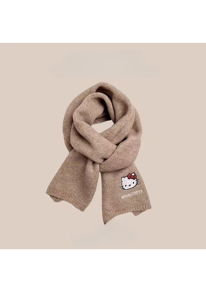 Sonbahar ve Kış Modası Gelişmiş Öğrenci Atkı Şal Duygusu Sıcak Çift Renk Düz Renk Örme Kalın Atkı (Yurt Dışından)