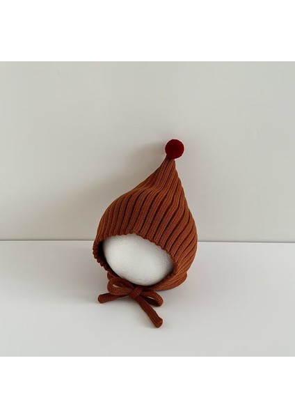 Bebek Seti Baş Kapağı Güzel Süper Sevimli Örme Kap Dışında Çocuk Çok Yönlü Yün Sivri Kap Bebek Sıcak Kulak Koruma Kapağı (Yurt Dışından)