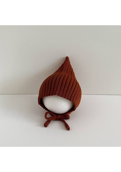 Bebek Seti Baş Kapağı Güzel Süper Sevimli Örme Kap Dışında Çocuk Çok Yönlü Yün Sivri Kap Bebek Sıcak Kulak Koruma Kapağı (Yurt Dışından)