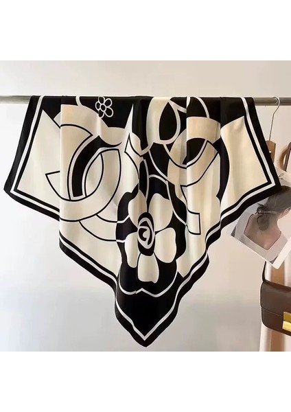 Manyetik Emiş Tokası Kare Eşarp Küçük Ipek Eşarp Ilkbahar ve Sonbahar Modelleri Boyun Koruması Küçük Eşarp Kadın Yüksek Sınıf Mizaç Duygusu Çok Yönlü Ipek Eşarp Kadın (Yurt Dışından)