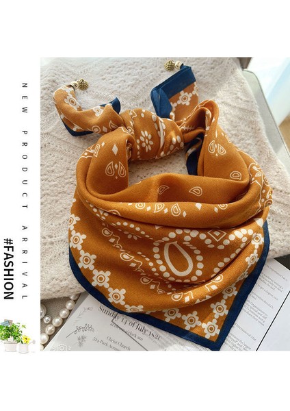 Manyetik Emiş Tokası Kare Eşarp Küçük Ipek Eşarp Ilkbahar ve Sonbahar Modelleri Boyun Koruması Küçük Eşarp Kadın Yüksek Sınıf Mizaç Duygusu Çok Yönlü Ipek Eşarp Kadın (Yurt Dışından) modelleri