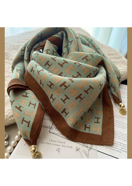 Manyetik Emiş Tokası Kare Eşarp Küçük Ipek Eşarp Ilkbahar ve Sonbahar Modelleri Boyun Koruması Küçük Eşarp Kadın Yüksek Sınıf Mizaç Duygusu Çok Yönlü Ipek Eşarp Kadın (Yurt Dışından)