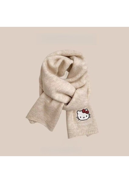 Sonbahar ve Kış Modası Gelişmiş Öğrenci Atkı Şal Duygusu Sıcak Çift Renk Düz Renk Örme Kalın Atkı (Yurt Dışından)