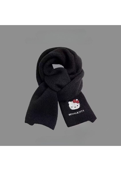 Sonbahar ve Kış Modası Gelişmiş Öğrenci Atkı Şal Duygusu Sıcak Çift Renk Düz Renk Örme Kalın Atkı (Yurt Dışından)