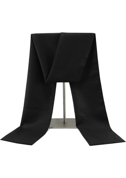 Siyah Gri Erkek Atkı Kış Sıcak Atkı Erkekler Rahat Ekose Uzun Atkı (Yurt Dışından)