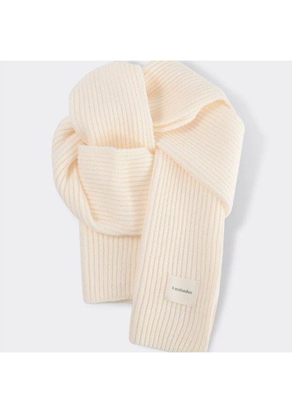 Sonbahar ve Kış Yumuşak Örme Yün Atkı Kadın Yüz Sıcak Öğrenciler ile Düz Renk Kumaş Atkı Kalınlaşmış Çift (Yurt Dışından)