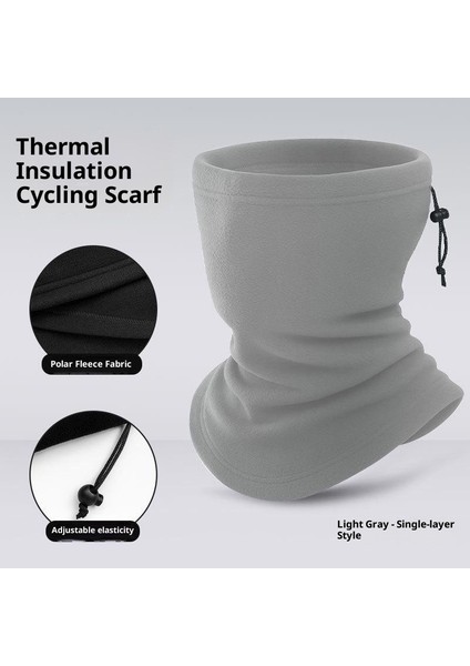 Kışlık Yastıklı ve Kalınlaştırılmış Bisiklet Atkısı Kilit Sıcaklığı Sıcak Polar Şapka Atkı Kombinasyon Modelleri Ipli Çok Fonksiyonlu Anti-Soğuk Boyun Örtüsü (Yurt Dışından)