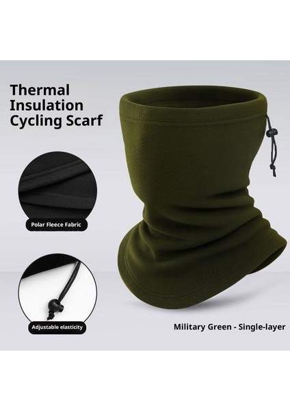 Kışlık Yastıklı ve Kalınlaştırılmış Bisiklet Atkısı Kilit Sıcaklığı Sıcak Polar Şapka Atkı Kombinasyon Modelleri Ipli Çok Fonksiyonlu Anti-Soğuk Boyun Örtüsü (Yurt Dışından)