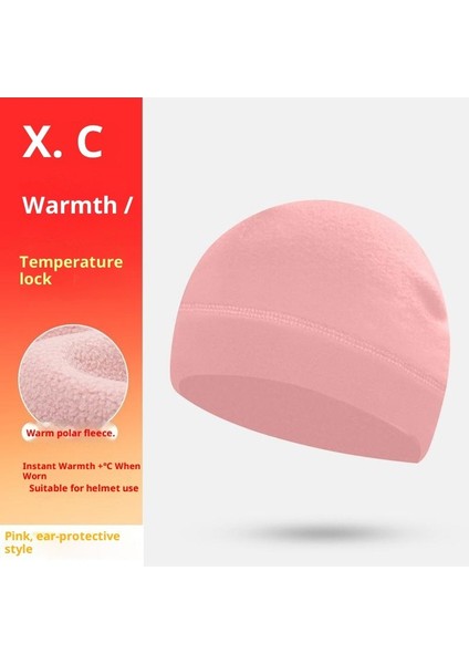 Kışlık Yastıklı ve Kalınlaştırılmış Bisiklet Atkısı Kilit Sıcaklığı Sıcak Polar Şapka Atkı Kombinasyon Modelleri Ipli Çok Fonksiyonlu Anti-Soğuk Boyun Örtüsü (Yurt Dışından)