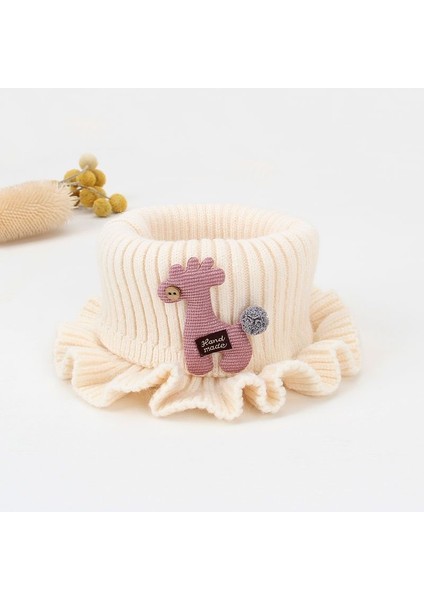 Kore Versiyonu Ins Sonbahar ve Kış Yeni Bebek Kulak Koruma Kapağı Sıcak Soğuk Kap Rahat Bebek Çift Top Yumuşak Yapışkan Sarılmış Kafa Kapağı Gelgit (Yurt Dışından)