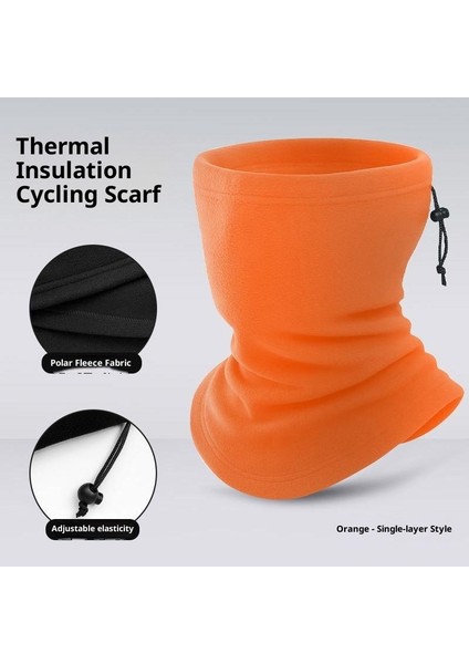 Kışlık Yastıklı ve Kalınlaştırılmış Bisiklet Atkısı Kilit Sıcaklığı Sıcak Polar Şapka Atkı Kombinasyon Modelleri Ipli Çok Fonksiyonlu Anti-Soğuk Boyun Örtüsü (Yurt Dışından)