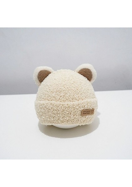 Kore Versiyonu Ins Sonbahar ve Kış Yeni Bebek Kulak Koruma Kapağı Sıcak Soğuk Kap Rahat Bebek Çift Top Yumuşak Yapışkan Sarılmış Kafa Kapağı Gelgit (Yurt Dışından)