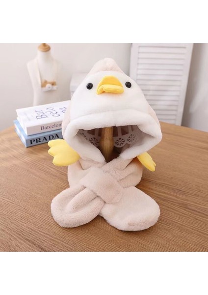 Kore Versiyonu Ins Sonbahar ve Kış Yeni Bebek Kulak Koruma Kapağı Sıcak Soğuk Kap Rahat Bebek Çift Top Yumuşak Yapışkan Sarılmış Kafa Kapağı Gelgit (Yurt Dışından)