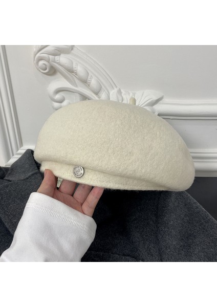 Yün Tüvit Büyük Baş Çevresi Bere Çocuk Modelleri Sonbahar ve Kış Yeni Gösteri Yüzü Küçük Sıcak Boyama Aile Şapkası (Yurt Dışından)