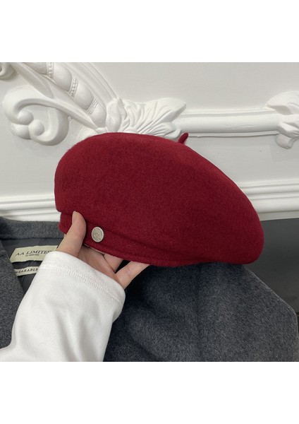 Yün Tüvit Büyük Baş Çevresi Bere Çocuk Modelleri Sonbahar ve Kış Yeni Gösteri Yüzü Küçük Sıcak Boyama Aile Şapkası (Yurt Dışından)