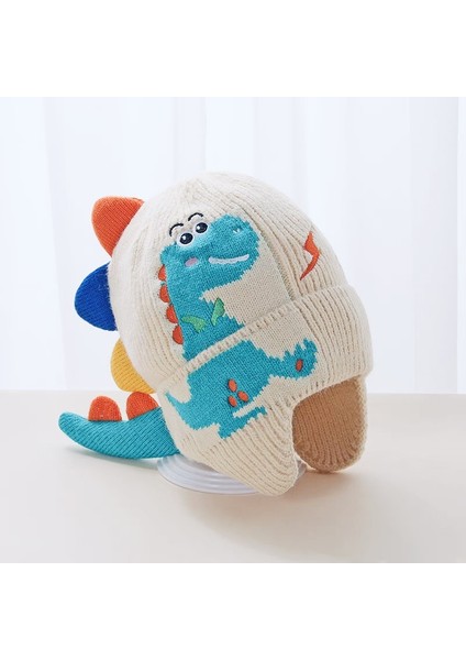 Kore Versiyonu Ins Sonbahar ve Kış Yeni Bebek Kulak Koruma Kapağı Sıcak Soğuk Kap Rahat Bebek Çift Top Yumuşak Yapışkan Sarılmış Kafa Kapağı Gelgit (Yurt Dışından)