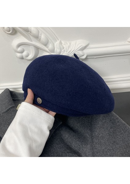 Yün Tüvit Büyük Baş Çevresi Bere Çocuk Modelleri Sonbahar ve Kış Yeni Gösteri Yüzü Küçük Sıcak Boyama Aile Şapkası (Yurt Dışından)