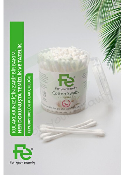 Pamuklu Kulak Çubuğu Yumuşak Yapı ile Tahrişi Önler 100 Adet Aile Boy Ambalajda fiyatları
