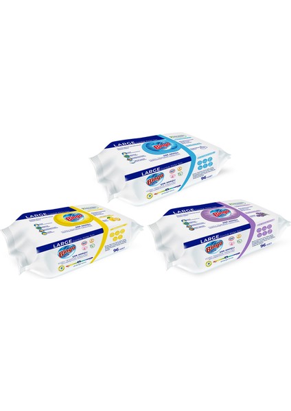 Yüzey Temizlik Havlusu Beyaz Sabun, Lavanta & Limon 96'lı (288 Yaprak) fiyatları
