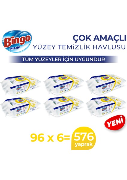 Yüzey Temizlik Havlusu Large Limon 96X6 (576 Yaprak)