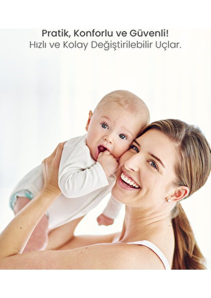 Nazal Aspiratör Yedek Uç Hassas Ciltler İçin Nazik Temizlik 10 Adet indirimleri