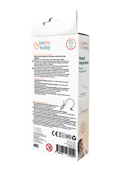 Burun Aspiratörü Ergonomik Tasarım ve Yumuşak Uçlarla 3 Adet Tek Kullanımlık Uç fırsatları